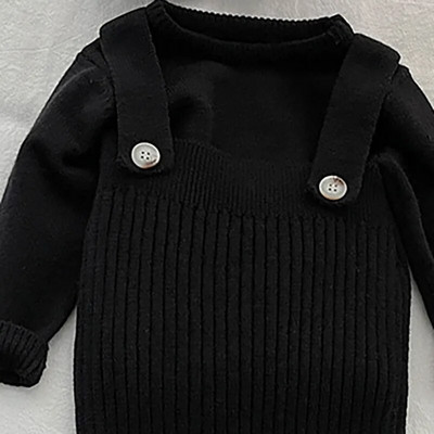 MILANCEL tavaszi divat babaruha, kötött overál és masszív pulóver, alkalmi stílusú csecsemőruha