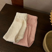 0-24 εκατ. Βρεφικά κοριτσίστικα παντελόνια δαντέλα Μαλακό αναπνεύσιμο νήπιο Βαμβακερό κολάν Καλσόν βαμβακερό Stretch Φθινόπωρο Παιδικό πλεκτό παντελόνι