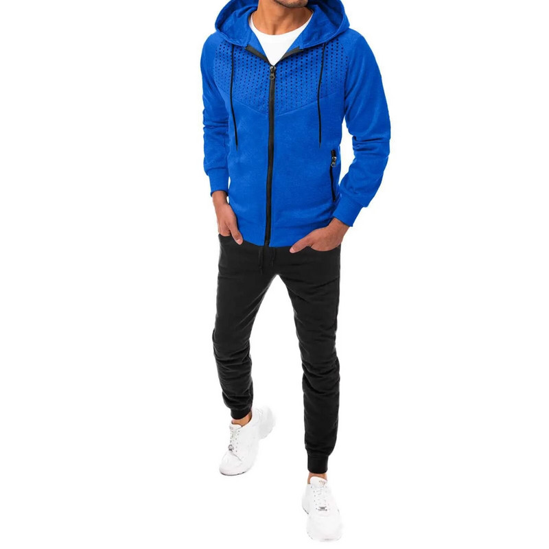 Anbenser 2 részes szett tréningruha férfi tavaszi ősz sportok fitnesz szabadidő férfi öltöny sport alkalmi nadrág szett kültéri sportruha