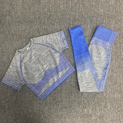 γυναικεία σετ γιόγκα ρούχα γυμναστικής Γυναικεία αθλητική στολή γυμναστικής Ρούχα για τρέξιμο τοπ για γιόγκα+ Κολάν γυναικεία κοστούμια σουτιέν γιόγκα γυμναστικής χωρίς ραφές