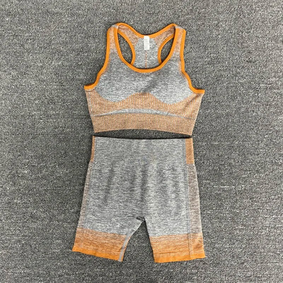 γυναικεία σετ γιόγκα ρούχα γυμναστικής Γυναικεία αθλητική στολή γυμναστικής Ρούχα για τρέξιμο τοπ για γιόγκα+ Κολάν γυναικεία κοστούμια σουτιέν γιόγκα γυμναστικής χωρίς ραφές