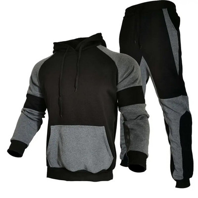 Stripe Tracksuits férfi sportruházat szett 2019 őszi tél 2 részes pulóver+nadrág öltöny márka férfi kocogó ruházat sportruha