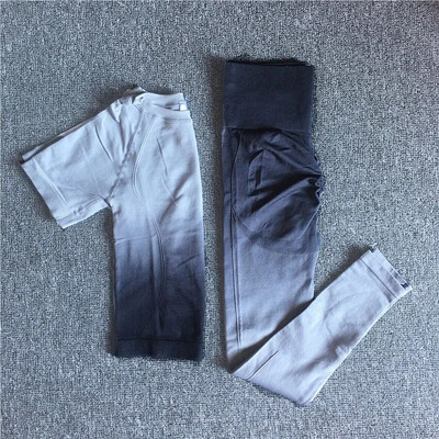 Gradient Seamless γυναικεία φόρμα γυμναστικής Γυναικεία σετ γιόγκα Ombre Push Up Προπόνηση Ρούχα γυμναστικής Ρούχα για τρέξιμο Αθλητική φόρμα