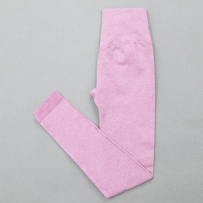 Γυναικεία αθλητικά ρούχα Ψηλόμεση Αθλητικό σουτιέν+ Κολάν Γυμναστική Ρούχα Άνευ ραφής Κοστούμι γυμναστικής ελαστικό σετ προπόνησης με επένδυση