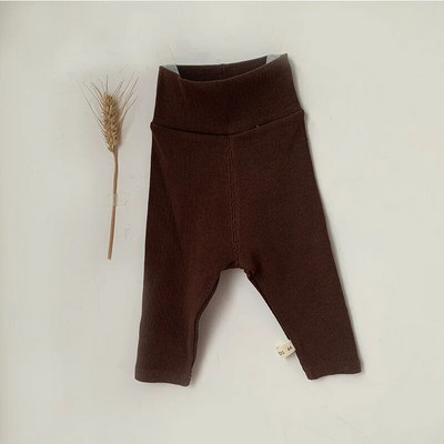 Kislányok Fiúk Magas derekú Nadrág Őszi Téli Csecsemő Kényelmes Masszív Leggings Gyerekek Hosszú nadrágok Gyerek nadrágok 0-3T
