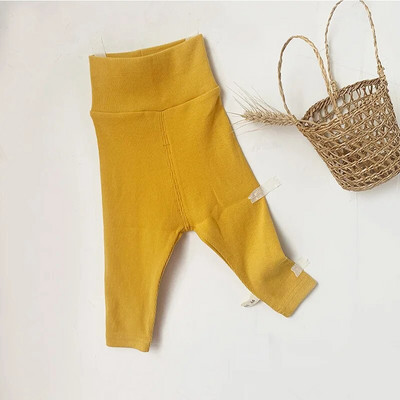 Kislányok Fiúk Magas derekú Nadrág Őszi Téli Csecsemő Kényelmes Masszív Leggings Gyerekek Hosszú nadrágok Gyerek nadrágok 0-3T