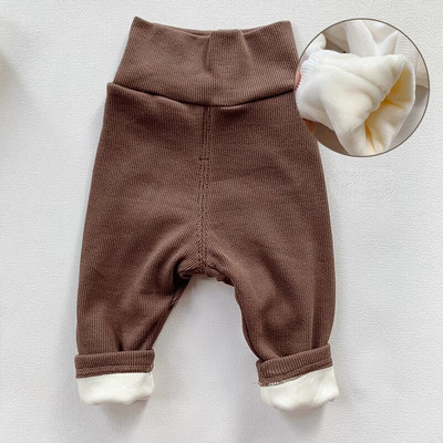 Kislányok Fiúk Magas derekú Nadrág Őszi Téli Csecsemő Kényelmes Masszív Leggings Gyerekek Hosszú nadrágok Gyerek nadrágok 0-3T