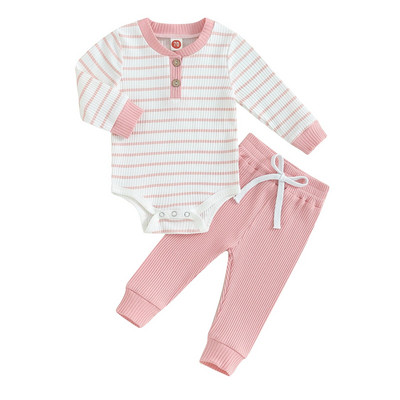 ma&baby 0-24 M jaundzimušajiem, zīdaiņiem, meiteņu drēbju komplekti ar garām piedurknēm, poga, savelkamās bikses rudens pavasara apģērbu komplekti