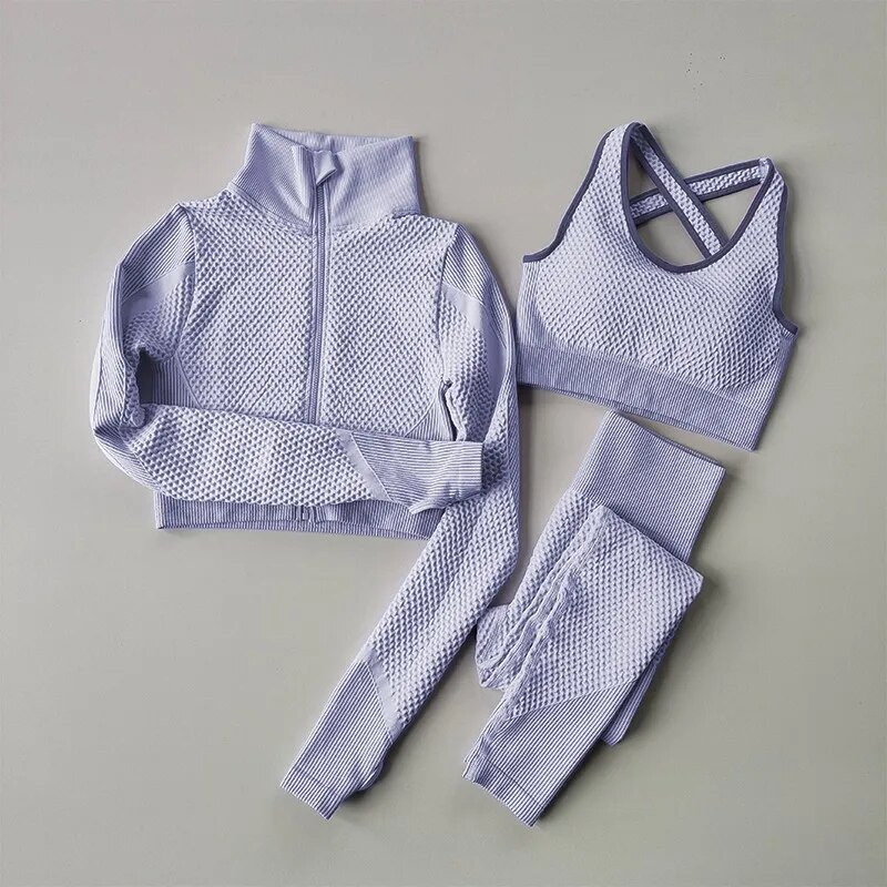 2/3 gab. Bezšuvju jogas komplekts vingrošanas zāle Fitnesa apģērbs Sieviešu jogas uzvalks sporta apģērbs Sieviešu treniņu legingi Top sporta apģērbs Treniņa tērps