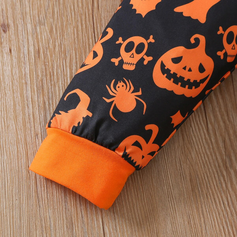 2db őszi fiú hosszú ujjú sütőtök levél nyomott felső + nadrág baba pamut házi ruha öltöny gyerek divat halloween jelmez