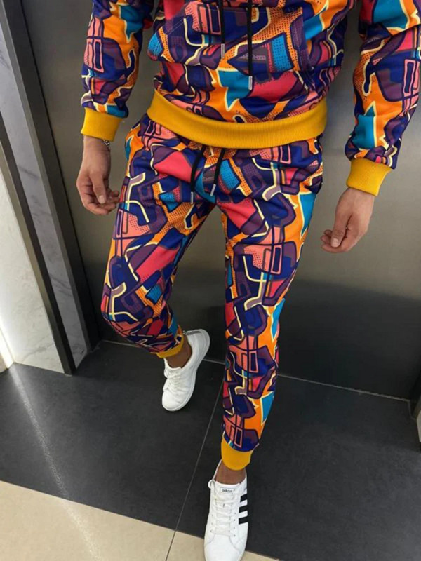 Új férfi alkalmi szettek Új márka futóruha, cipzáras kapucnis kabát + nadrág 2 db férfi sportruházat szett Sport férfi öltöny