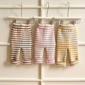 Φθινοπωρινό νέο μωρό ριγέ πλεκτό κολάν Βρεφικό κοριτσάκι Stretch κολάν Παιδικό παντελόνι νήπιο Casual παντελόνι Βρεφικό πλεκτό παντελόνι