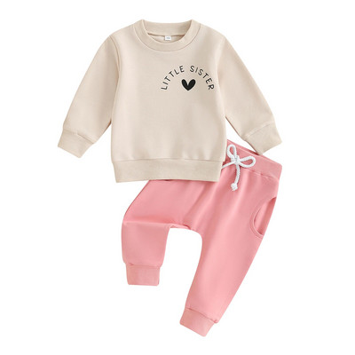 ma&baby 0-3Y Νεογέννητο Βρέφος νήπιο Βρεφικό σετ ρούχων για κοριτσάκι Μακρυμάνικο μπλουζάκια παντελόνια casual φθινοπωρινά ανοιξιάτικα ρούχα