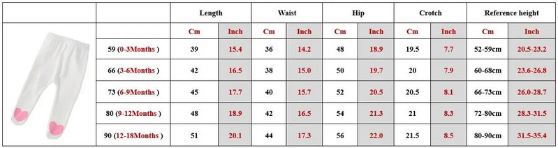0-18M baba nadrág lábbelivel szív nadrág Újszülött csecsemő PP nadrág kisgyermek lány ruhák rugalmas derék gyerek legging A1119