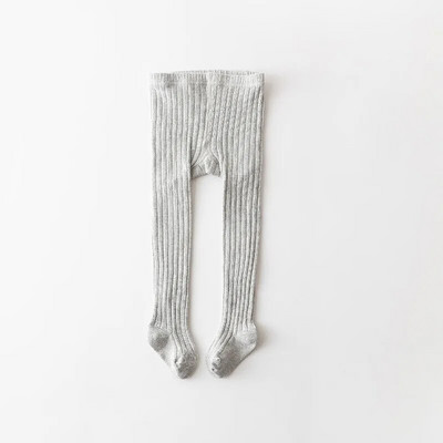 Βρεφικό καλσόν για κορίτσια Μονόχρωμο Βαμβακερό πλεκτό Βρεφικό καλσόν Νεογέννητο Φθινόπωρο Χειμώνας Παιδικά Κολάν Παιδικά Ρούχα 0-2Y