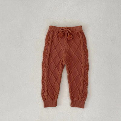 Φθινοπωρινό νέο μωρό παντελόνι Unisex Μόδα νήπιο κορίτσι μονόχρωμο πλεκτό παντελόνι Παντελόνι για αγόρια