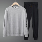 New Men Harajuku Sets Casual αθλητικές φόρμες 2023 Άνοιξη Ανδρικά αθλητικά ρούχα για τζόκινγκ Αθλητικό κοστούμι πουλόβερ+παντελόνι 2 τεμαχίων σετ ρούχων