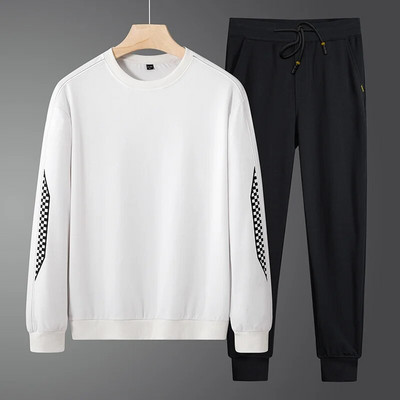 New Men Harajuku Sets Casual αθλητικές φόρμες 2023 Άνοιξη Ανδρικά αθλητικά ρούχα για τζόκινγκ Αθλητικό κοστούμι πουλόβερ+παντελόνι 2 τεμαχίων σετ ρούχων