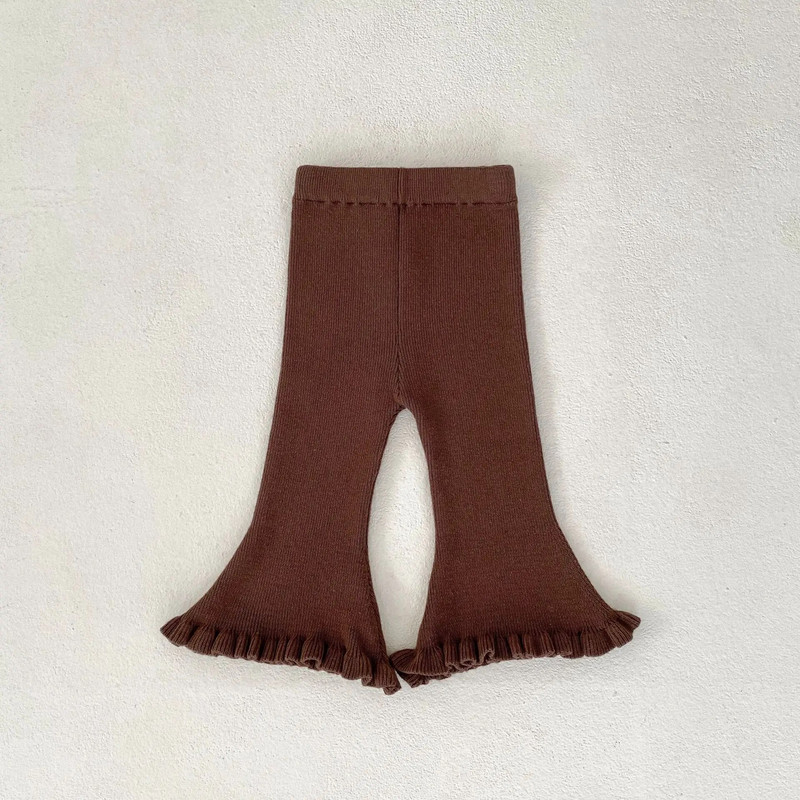 Άνετο γοητευτικό: Floral print γιακά Peter Pan Μακρυμάνικο πουκάμισο + παντελόνι με καμπάνα σετ για παιδικά κοριτσάκια το φθινόπωρο 2023