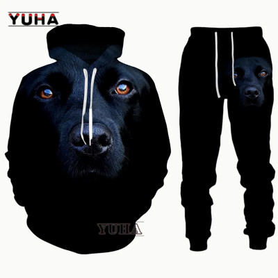 German Shepherd Νέο 3D τυπωμένο ανδρικό φούτερ με κουκούλα σετ ανδρικές/γυναικείες φόρμες αθλητικές και καθημερινές ανδρικές φόρμες unisex