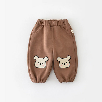 2023-as őszi baba uniszex melegítőnadrág karikatúra medve hímzés kisgyermek lányok alkalmi nadrág fiú sport nadrág