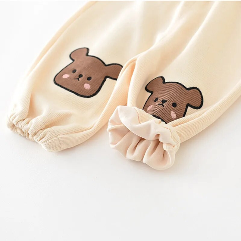 2023-as őszi baba uniszex melegítőnadrág karikatúra medve hímzés kisgyermek lányok alkalmi nadrág fiú sport nadrág