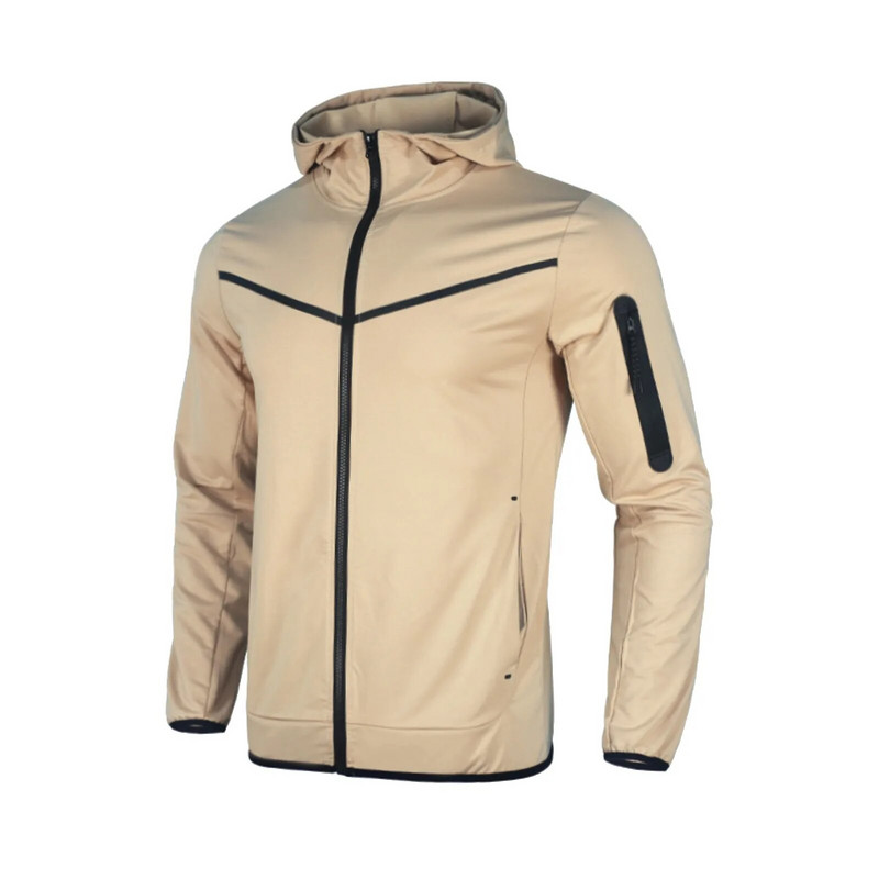 Vīriešu ziemas, zemes krāsas treniņtērps 2 daļīgs tērpi ar garām piedurknēm T krekli un bikses Skriešanas komplekti Atlētisks sporta tērps sporta tērps