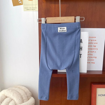 Újszülött baba PP nadrág 0-3 éves csecsemő fiú lány rugalmas derék csíkos/ tömör pamut leggings alsó alkalmi ruhák tavaszi ruhák