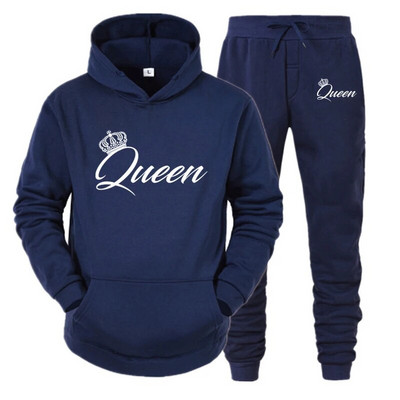 Μακρυμάνικο Σετ Φούτερ Ζευγάρι Φθινοπωρινά και Χειμερινά Αθλήματα Μακρυμάνικο Σετ Φούτερ Ζευγάρι Σετ Πουλόβερ Μοδάτο Ζευγάρι