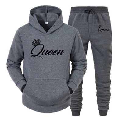 Μακρυμάνικο Σετ Φούτερ Ζευγάρι Φθινοπωρινά και Χειμερινά Αθλήματα Μακρυμάνικο Σετ Φούτερ Ζευγάρι Σετ Πουλόβερ Μοδάτο Ζευγάρι