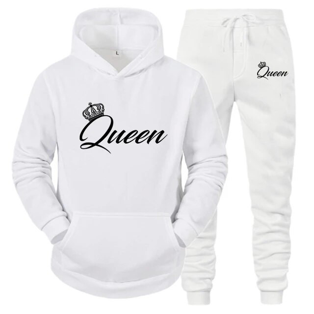 Μακρυμάνικο Σετ Φούτερ Ζευγάρι Φθινοπωρινά και Χειμερινά Αθλήματα Μακρυμάνικο Σετ Φούτερ Ζευγάρι Σετ Πουλόβερ Μοδάτο Ζευγάρι