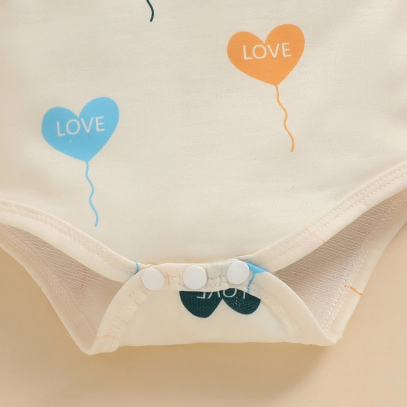 ma&baby 3-24M Ημέρα του Αγίου Βαλεντίνου Νεογέννητο Βρέφος Νήπιο Βρέφος Κοριτσάκι Σετ Ρούχα για αγόρια Καρδιά στάμπα μακρυμάνικο παντελόνι D01