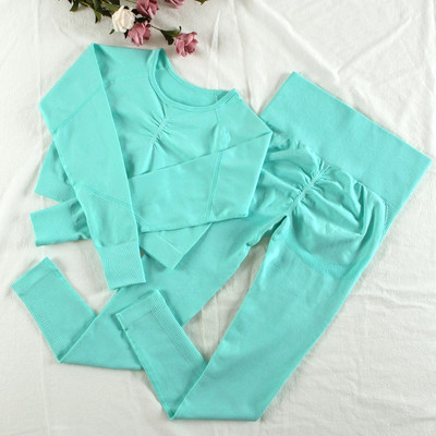 CHRLEISURE Σετ δύο τεμαχίων Αθλητικές φόρμες Γυναικείες φόρμες Αθλητισμός χωρίς ραφή Σετ γιόγκα Fitness Ψηλόμεση Αθλητικά Γυναικεία