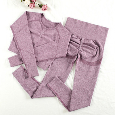 CHRLEISURE Σετ δύο τεμαχίων Αθλητικές φόρμες Γυναικείες φόρμες Αθλητισμός χωρίς ραφή Σετ γιόγκα Fitness Ψηλόμεση Αθλητικά Γυναικεία