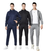 2023 Νέο Σετ ανδρικό παλτό και παντελόνι μονόχρωμο αθλητικό παλτό Ανδρική φόρμα με φερμουάρ Ζακέτα και παντελόνι