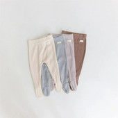 2023. gada rudens, jauna mazuļa cietas zeķbikses, kokvilnas, mazuļu meitenes, kokvilnas legingi zīdaiņu bikses, jaukas bērnu drēbes