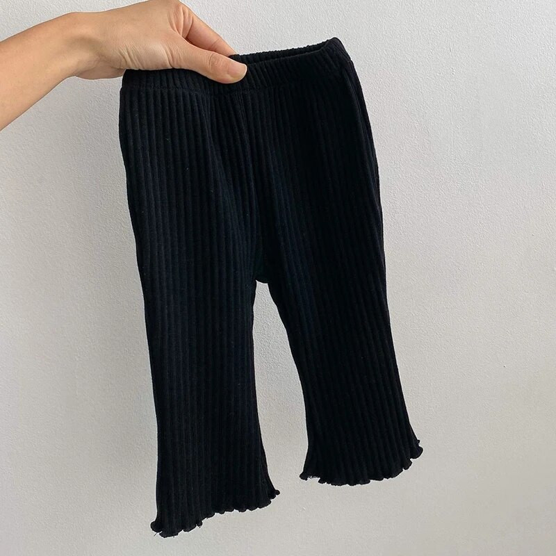 Μικρό μωρό κοριτσάκι Παντελόνι μονόχρωμο Άνοιξη φθινόπωρο Βρεφικό παντελόνι για κοριτσάκια Παντελόνι καμπάνα με ελαστική μέση Βρεφικά κοριτσίστικα κολάν