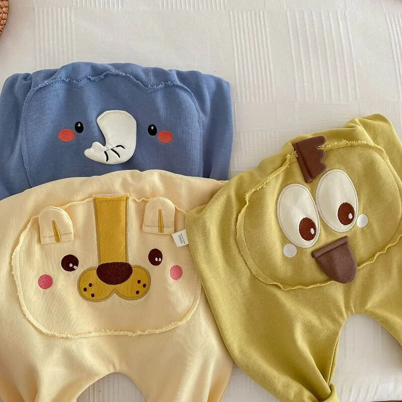 0-2 éves korig Babanadrág újszülött fiú lány magas derekú rajzfilm állat PP nadrág bő alsó felsőruházat őszi ruhák