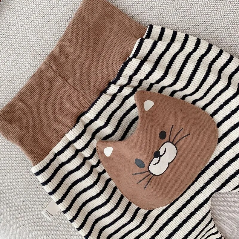 2023 Φθινόπωρο μωρό PP παντελόνι 0-2 ετών Νεογέννητο αγόρι κορίτσι ψηλόμεσο καρτούν παντελόνι χαρέμι Φαρδύ κάτω ριγέ ρούχα Ρούχα