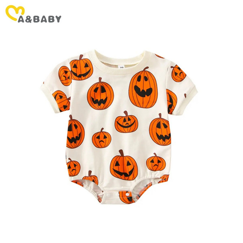 Ma&Baby 0–3 gadus veciem Helovīna svētkiem, zēniem, meitenēm, kostīmi, ķirbji, jaundzimušo, mazuļu apģērbi