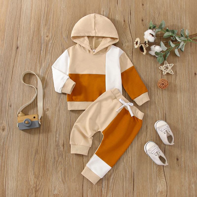 ma&baby 0-4 éves kisgyermek újszülött csecsemő gyerek kisfiú ruhakészlet hosszú ujjú felsők nadrág tréningruha Alkalmi őszi tavaszi ruhák