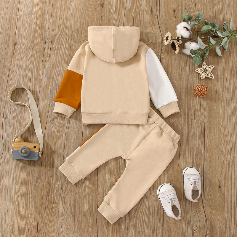 ma&baby 0-4 éves kisgyermek újszülött csecsemő gyerek kisfiú ruhakészlet hosszú ujjú felsők nadrág tréningruha Alkalmi őszi tavaszi ruhák