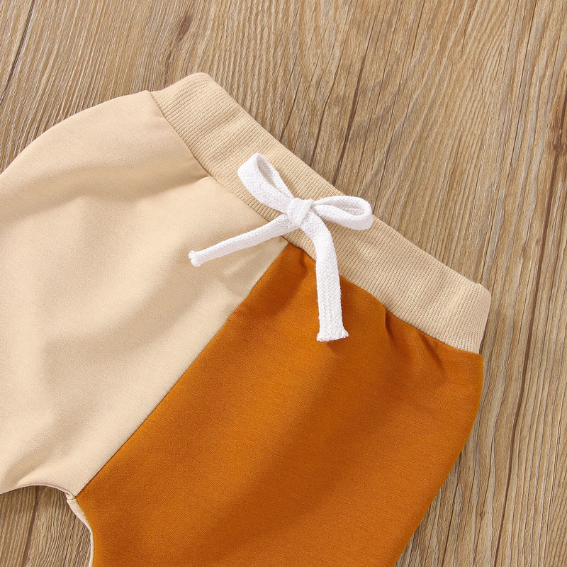 ma&baby 0-4 éves kisgyermek újszülött csecsemő gyerek kisfiú ruhakészlet hosszú ujjú felsők nadrág tréningruha Alkalmi őszi tavaszi ruhák