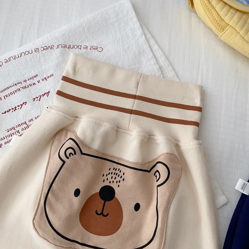 Babanadrág 0-2 éves korig újszülött fiú lány magas derekú karikatúra medve PP nadrág hárem alsó bő felsőruházat őszi ruhák
