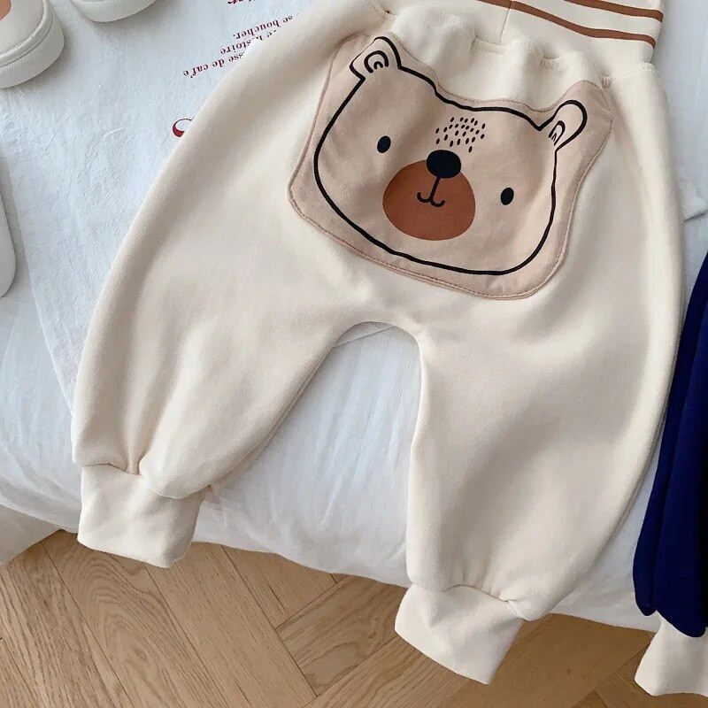 Babanadrág 0-2 éves korig újszülött fiú lány magas derekú karikatúra medve PP nadrág hárem alsó bő felsőruházat őszi ruhák