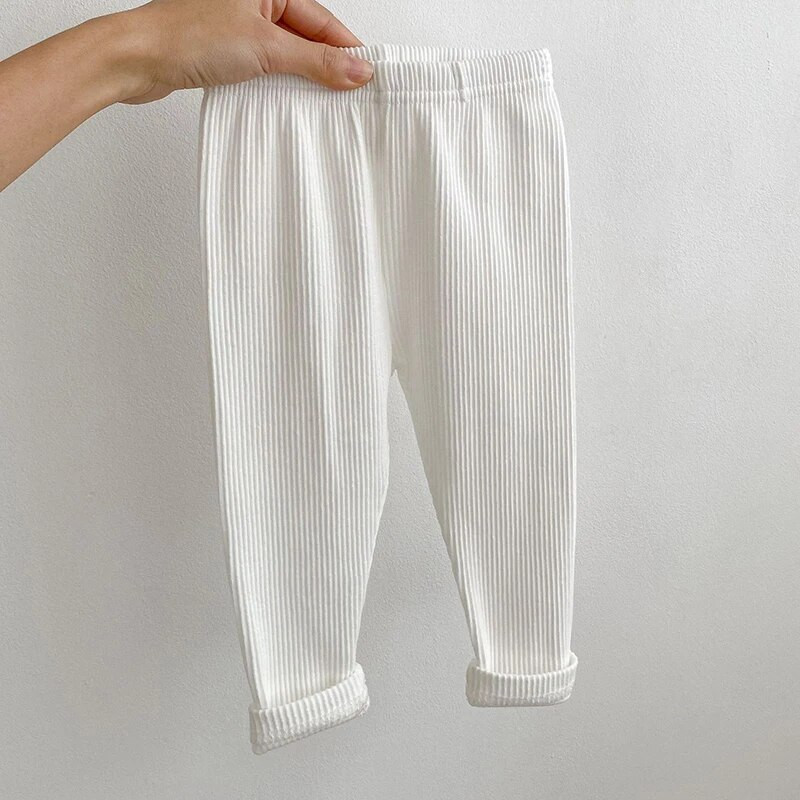 Tavaszi őszi totyogó Kislány Fiú Nadrág Egyszínű Újszülött Kisfiúk Lányok Nadrágok Gyermekruhák Baba Leggingsek