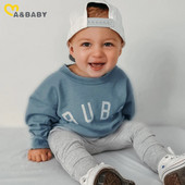 ma&baby 0-3Y Νεογέννητο Βρέφος νήπιο Βρεφικά αγόρια Σετ ρούχων Casual μακρυμάνικα μπλουζάκια Παντελόνια φθινοπωρινά ανοιξιάτικα ρούχα