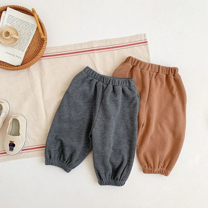 2022 Νέο φθινοπωρινό βρεφικό παντελόνι 0-3 ετών Παιδικό αγόρι κορίτσι ελαστικό συνονθύλευμα μέσης Φαρδύ Casaul Φούτερ Παντελόνι ΡΡ Ρούχα