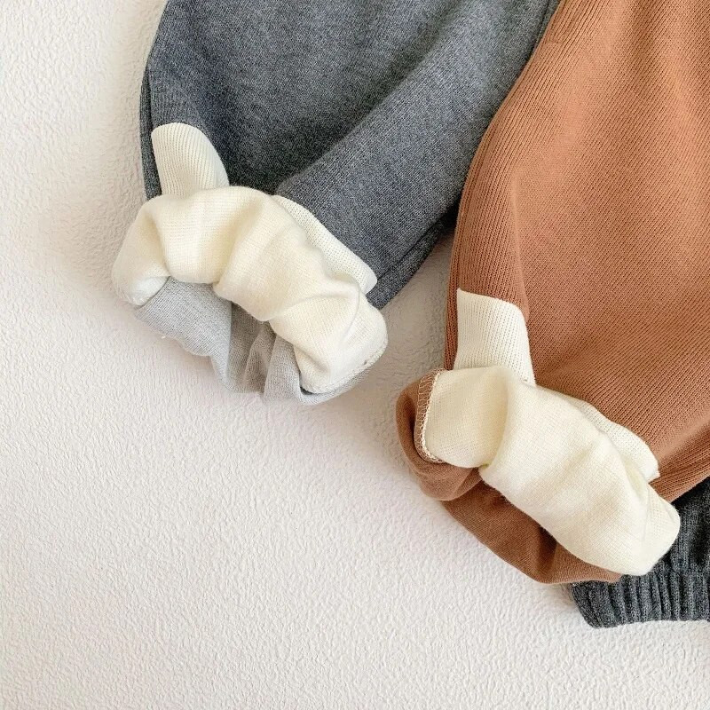 2022 Νέο φθινοπωρινό βρεφικό παντελόνι 0-3 ετών Παιδικό αγόρι κορίτσι ελαστικό συνονθύλευμα μέσης Φαρδύ Casaul Φούτερ Παντελόνι ΡΡ Ρούχα