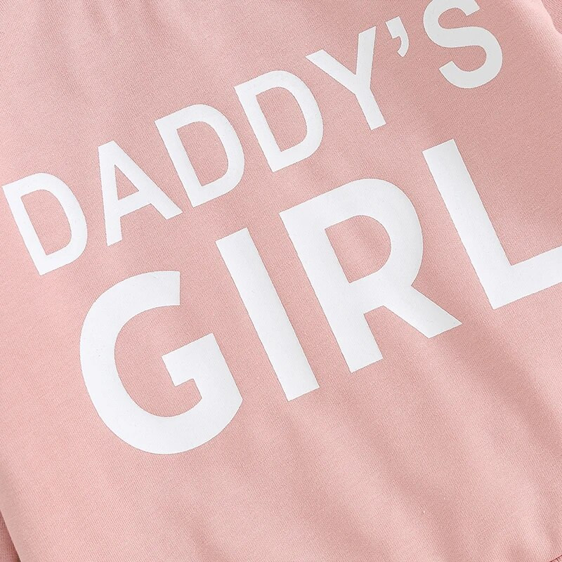 Toddler Girls Φθινοπωρινά Φθινοπωρινά Σετ Παντελόνια Μακρυμάνικα Γράμματα στάμπα Φούτερ Σετ παντελόνια μονόχρωμα